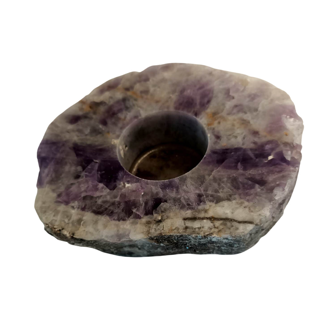 Dream/Chevron Amethyst Tea Light Candle Holder