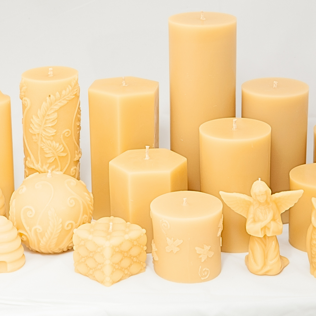 Poured Beeswax Candles