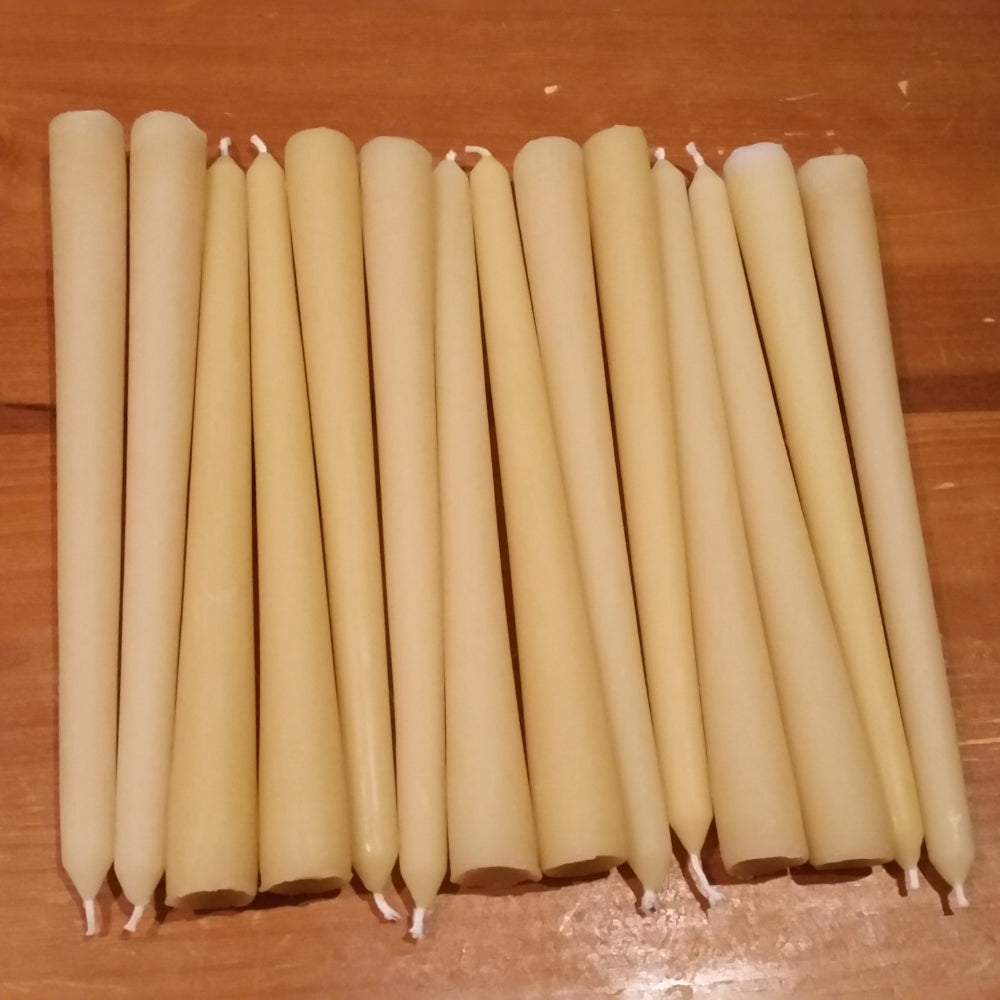 Poured Dinner Stick/Taper Beeswax Candles
