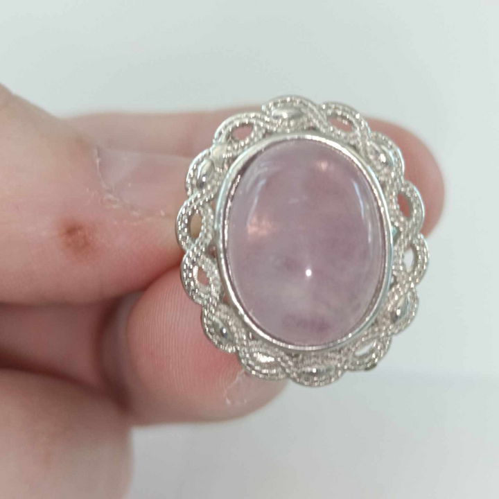 Fluorite 925 Sterling Silver Ring (#4371)