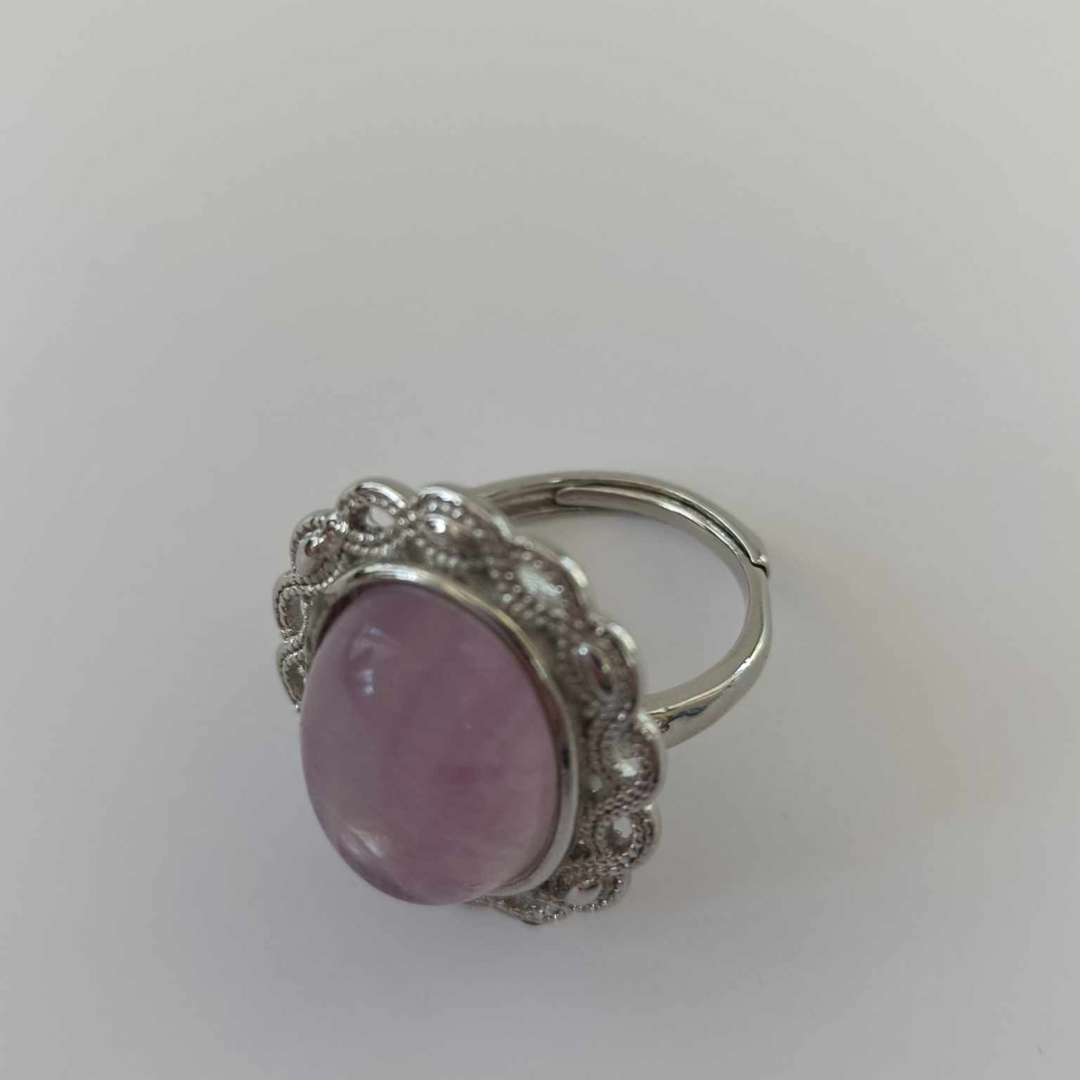 Fluorite 925 Sterling Silver Ring (#4371)