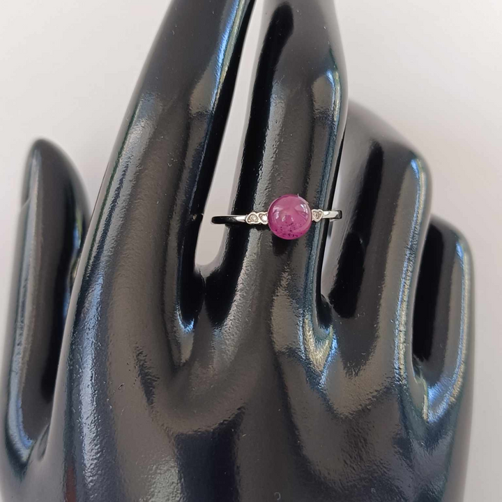Ruby 925 Sterling Silver Ring (#4513)