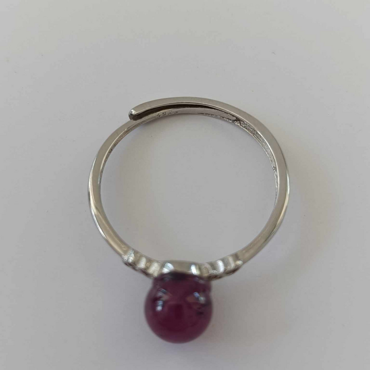 Ruby 925 Sterling Silver Ring (#4513)