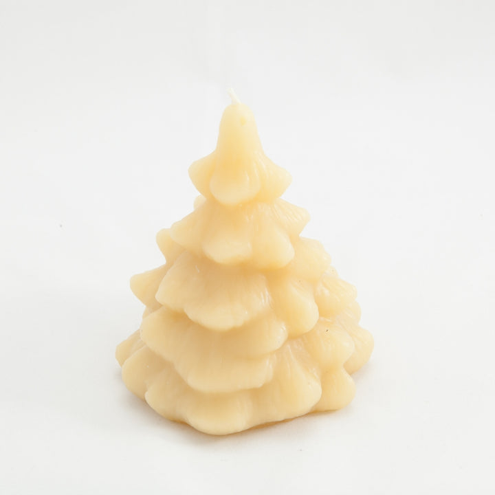Christmas Tree Shaped Beeswax Candle