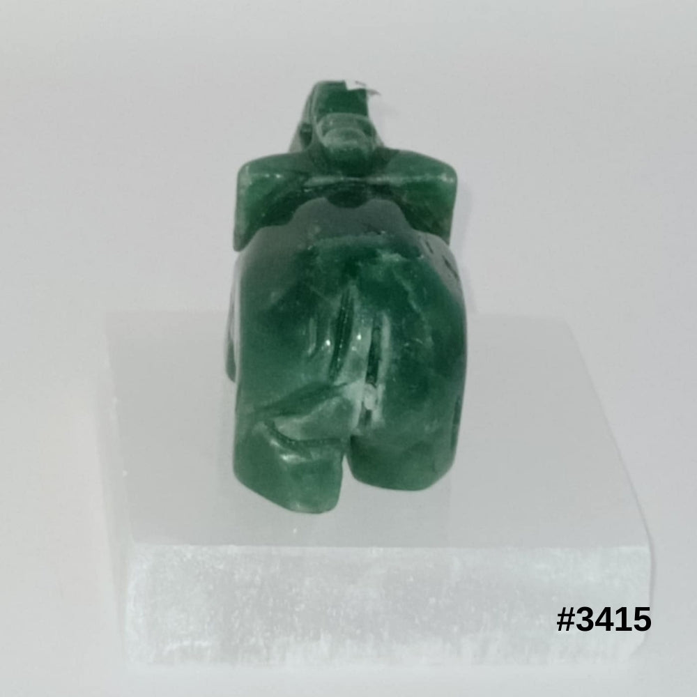 Numbers 3415 Green Aventurine Elephant – Suz E Bee Candles & Crystals