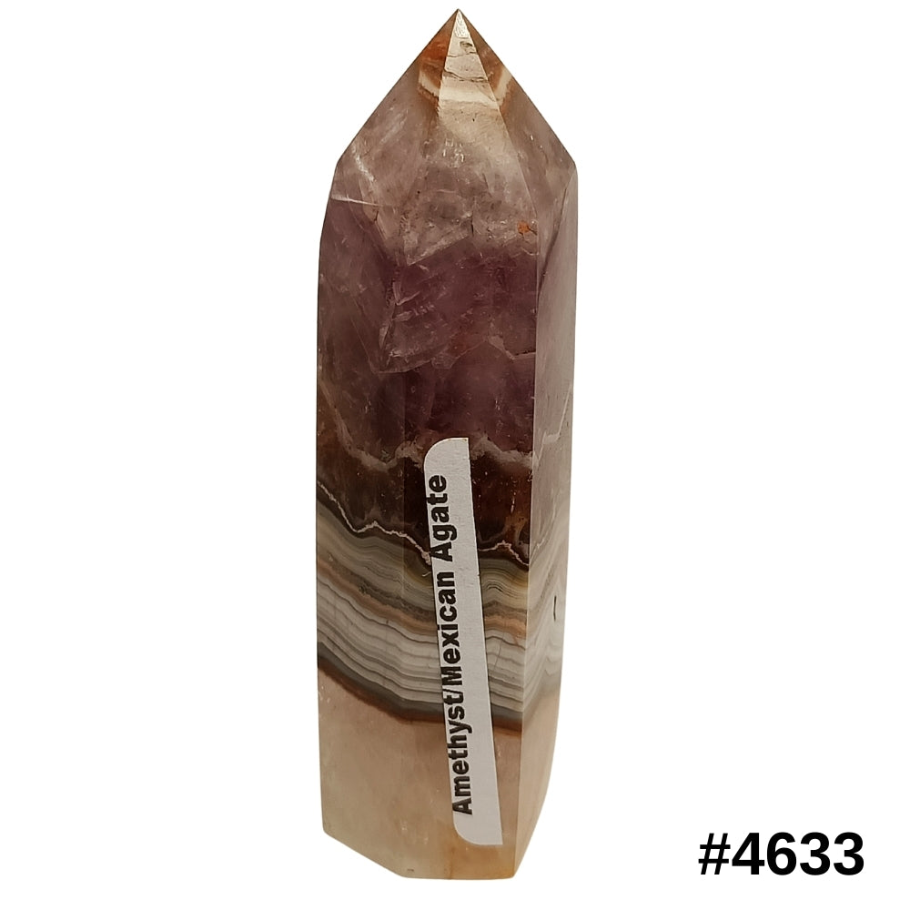 Amethyst/Mexican Lace Agate Point