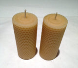 10cm MediumHand rolled 100% Pure Australian Beeswax Pillar Candle