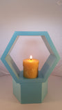 Buzzing Bee Pillar - Handpoured, Pure Australian Beeswax Candle Poured Candles - Suz E Bee Candles