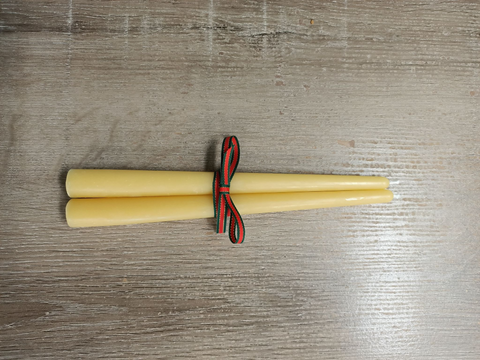 Poured Dinner Stick/Taper Beeswax Candles