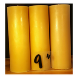 Beeswax Pillar Candle  - Hand poured, Australian made Poured Candles - Suz E Bee Candles