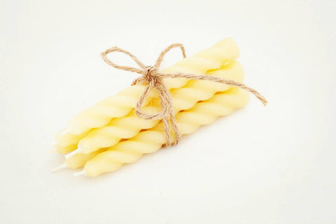 Beeswax Birthday Candles - Hand poured, Pure Australian Beeswax Candle Poured Candles - Suz E Bee Candles