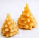 Christmas tree candle buy 2- Hand poured, Pure Australian Beeswax Candle Poured Candles - Suz E Bee Candles