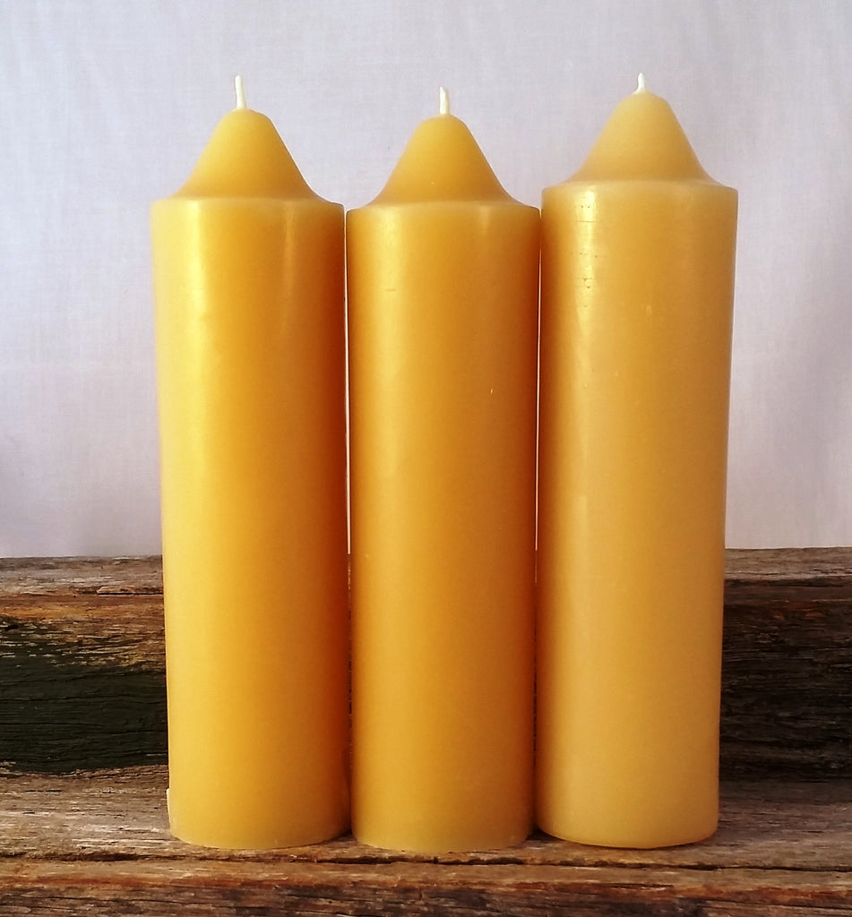 Large Beeswax Taper Candle Hand poured, Pure Australian Beeswax Cand