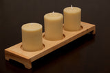 10cm Tall Hand rolled 100% Pure Australian Beeswax Pillar Candle Rolled Candles - Suz E Bee Candles