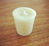 votive candle beeswax NO GLASS Holder